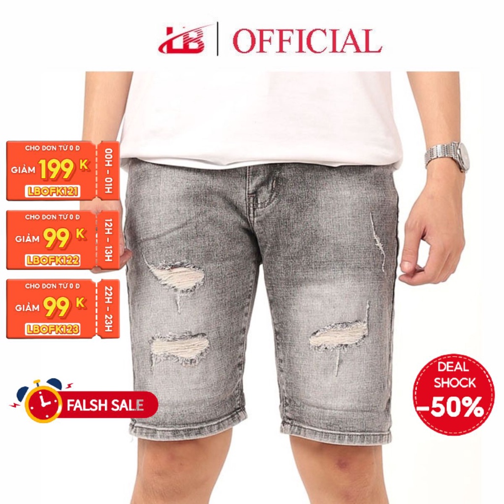 Quần short jean nam LB  chất jean cotton co giãn tốt,phom body, trẻ trung, cá tính SHBBS4-5060 | BigBuy360 - bigbuy360.vn