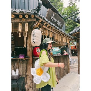 (CÓ SẴN) Túi Hoa Daisy Len HANDMADE 🌼