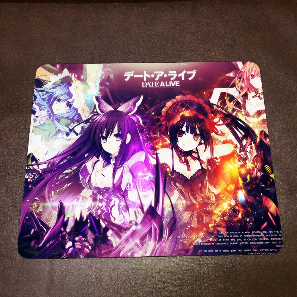 Lót chuột máy tính Anime Date A Live Wallpapers 1 Mousepad cao su êm ái. Nhận in theo yêu cầu