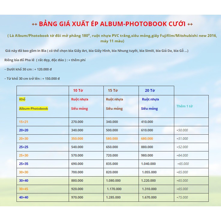 [ InAnhGiaSi.com ] In Canvas Rửa ảnh Ép Gỗ Album Photobook