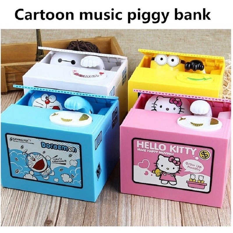 Dễ Thương Hộp Đựng Tiền Tiết Kiệm Hình Hello Kitty