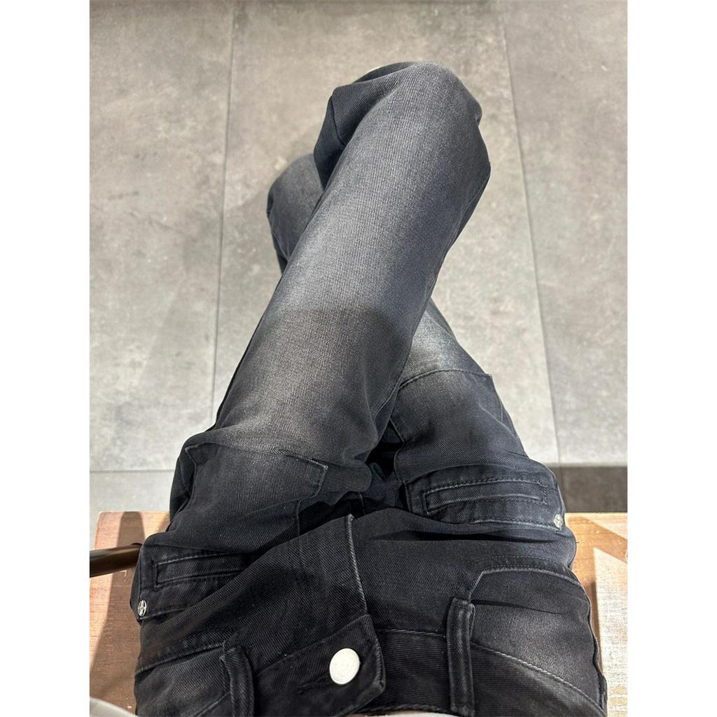 qkoole  Quần Jean Lưng Cao Dáng Ôm Phong Cách Thời Trang Đường Phố Mỹ Cổ Điển Dễ Phối Đồ Hàng Mới Dành Cho Bạn Nữ