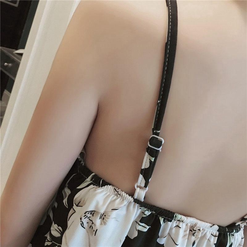 Bộ đồ ngủ hai dây có đệm lót ngực thời trang mùa hè xinh xắn dành cho nữ