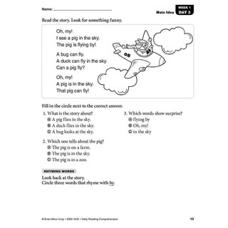 DAILY READING COMPREHENSION 1-5