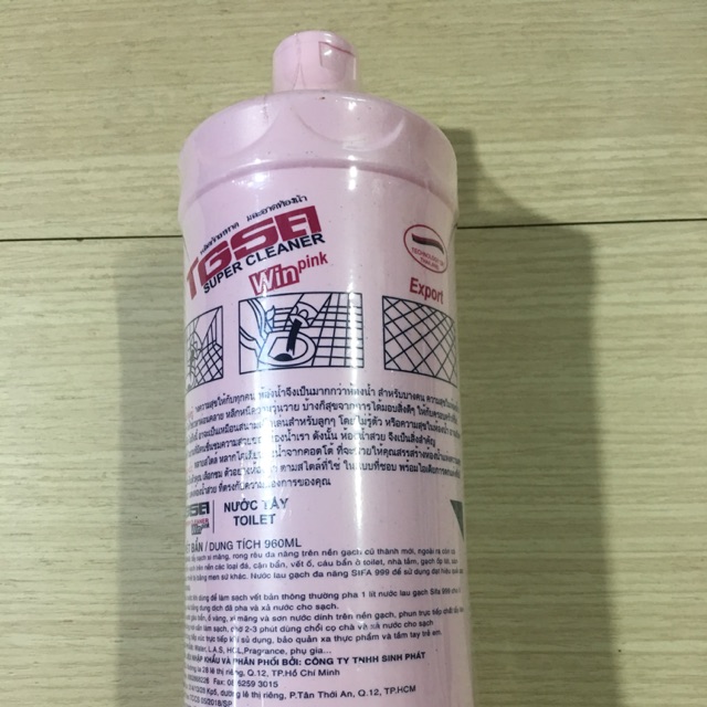 Nước Tẩy Toilet Super Cleaner Sifa 999, 960ml