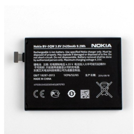 Pin Nokia Lumia 930 (BV-5QW) 2510mAh xịn - BH 6 tháng