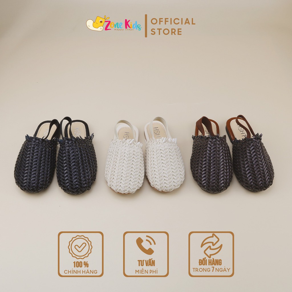 Dép cói phối quai chun cho bé gái Zonekids - A03