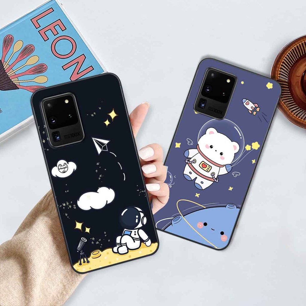 Ốp Samsung S20 Ultra in hình vũ trụ, phi hành gia bầu trời cute dễ thương