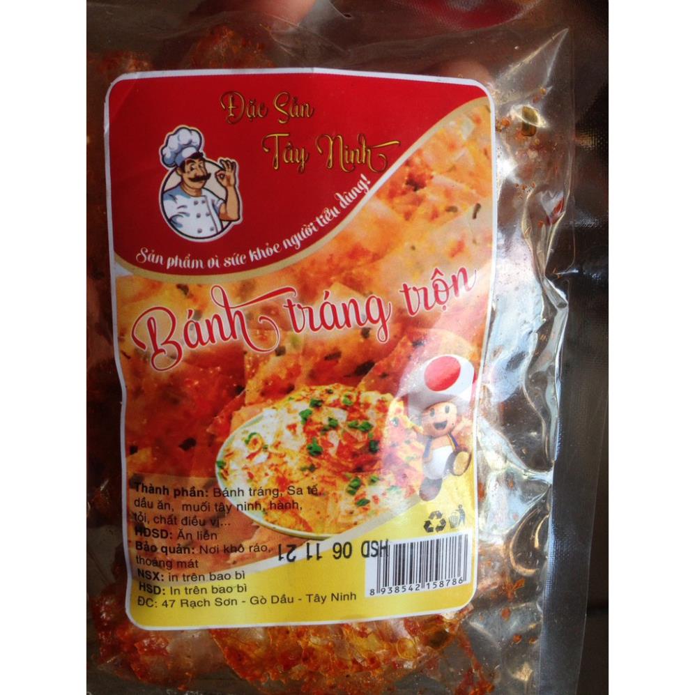 Bánh tráng trộn tép hành Tây Ninh siêu ngon loại gói đóng sẵn túi to 50gr