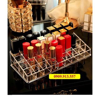 Khay Đựng Son 36 Ô Mica Dày Cao Cấp