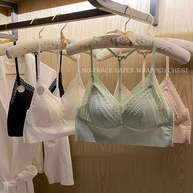 Áo lót nữ không gọng Lylylorem BR032 Bra dây ren Niche mềm mại