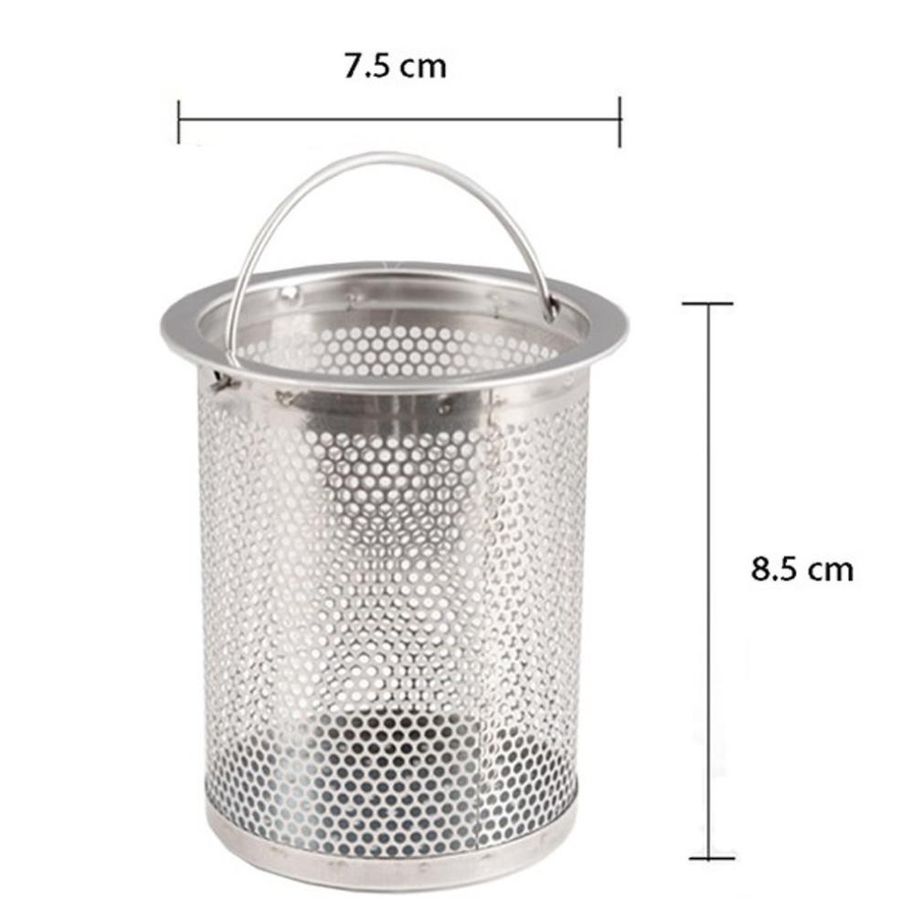 💝FREESHIP TỪ 50K💝 Combo lọc rác lồng sâu và nắp đậy bồn rửa chén inox - Đồ Gia Dụng Tiện Ích