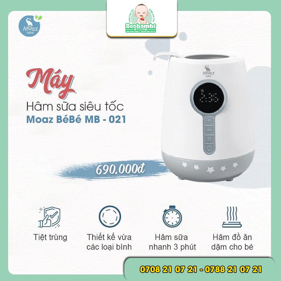Máy Hâm Sữa Moaz BéBé MB - 021