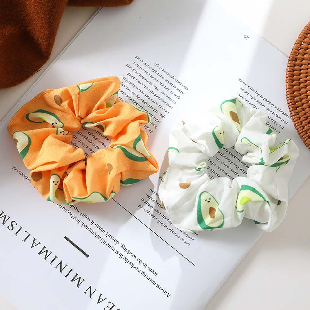 NICKOLAS Dây Cột Tóc Hình Quả Bơ Ngọt Ngào Phong Cách Hàn Quốc Cho Nữ