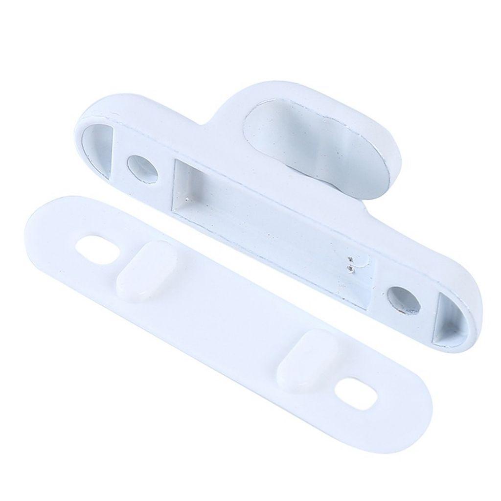 1 Bộ Tay Nắm Cửa Sổ Bằng Hợp Kim Nhôm Màu Trắng / Đen Kèm Khóa Tiện Dụng