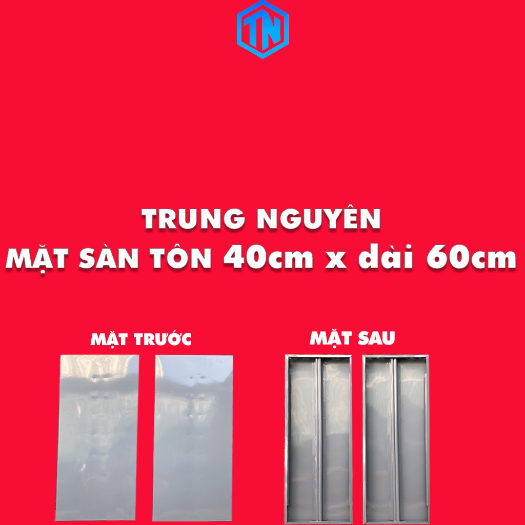 Sàn tôn v lỗ rộng 40cm x dài 60cm 40x60 lắp kệ TRUNG NGUYÊN