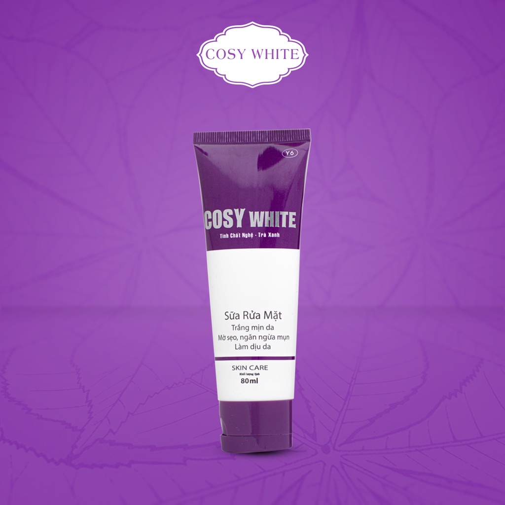 SỮA RỬA MẶT TINH CHẤT NGHỆ TRÀ XANH COSY WHITE Y6 80ML