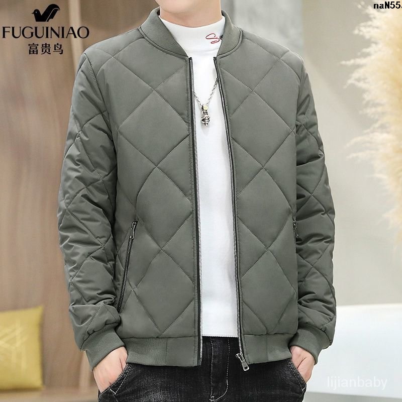 Áo Khoác Đệm Cotton Dày Dặn Thời Trang Mùa Đông Cho Nam Trung Niên