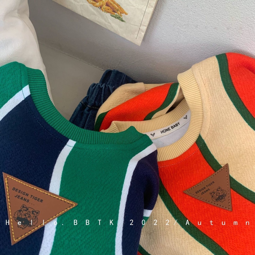 Áo Sweater Thời Trang Xuân Thu Phong Cách Hàn Quốc Mới Cho Bé Trai