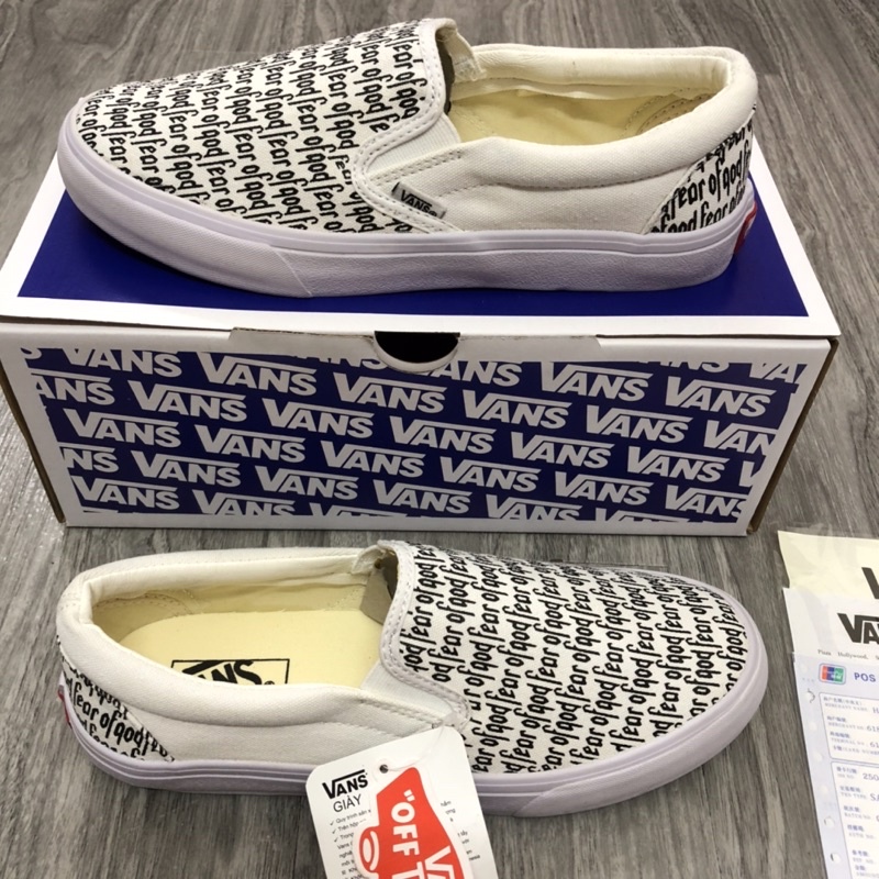 Giầy vải in chữ fog slip on 36-39 | BigBuy360 - bigbuy360.vn