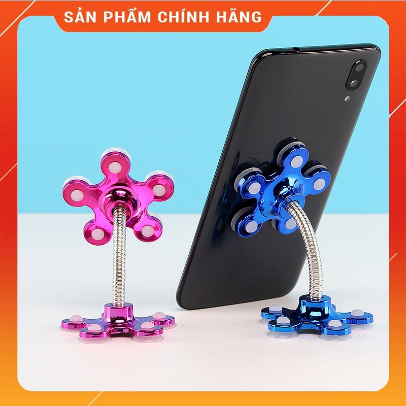 Giá đỡ điện thoại [SIÊU HOT] – Đế hít chân không chống lưng điện thoại hình bông hoa