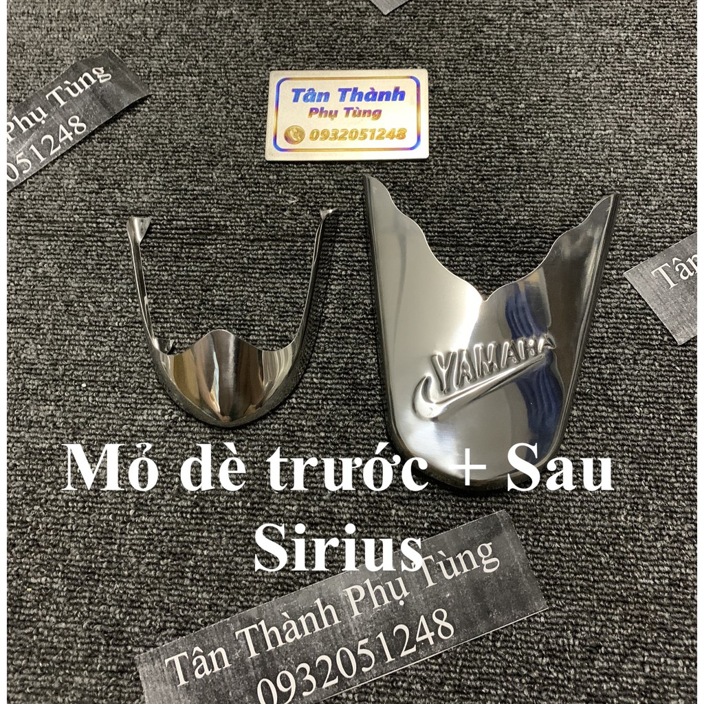 Mỏ Dè trước sau Inox gắn Sirius xăng cơ - Tân Thành