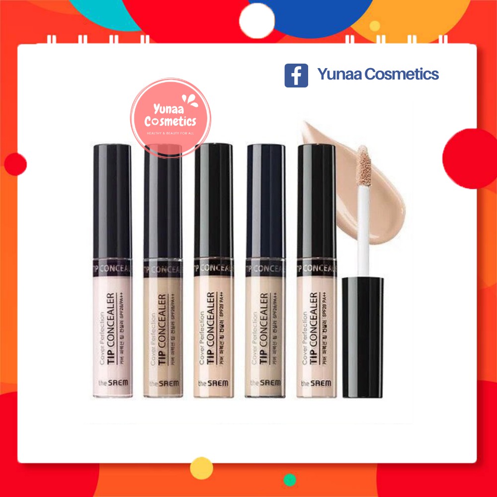 Kem Che Khuyết Điểm The Saem - Kem Che Khuyết Điểm The Seam Cover Perfection Tip Concealer SPF28 PA++ 6.5g