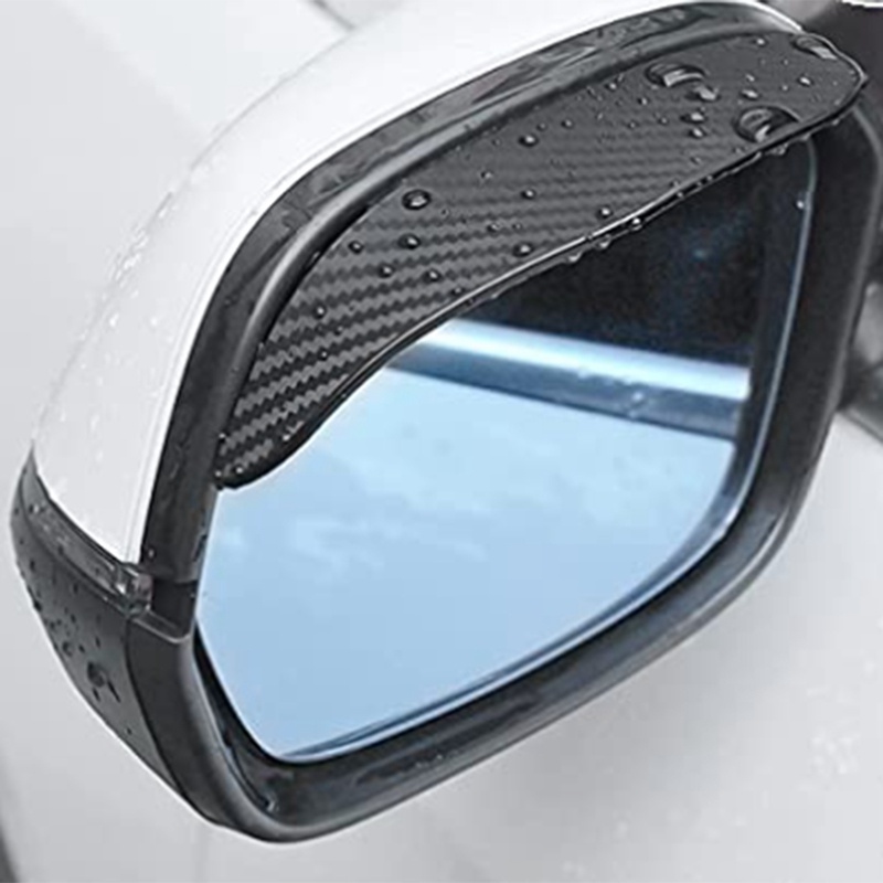 Set 2 Gương Chiếu Hậu Kết Cấu Sợi Carbon Dày Dặn Thông Dụng Cho Xe Hơi Xe Tải Và SUVs