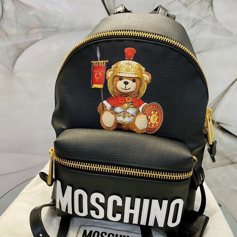 Balo MOSCHINO gấu chiến binh size lớn - hàng Ý chính hãng Made In Italy