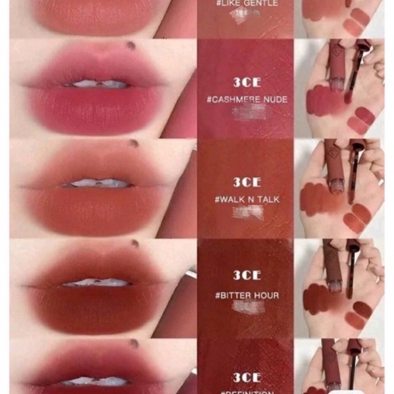 [ SẴN ĐỦ MÀU ] SON KEM 3CE VELVET LIP TINT 2021