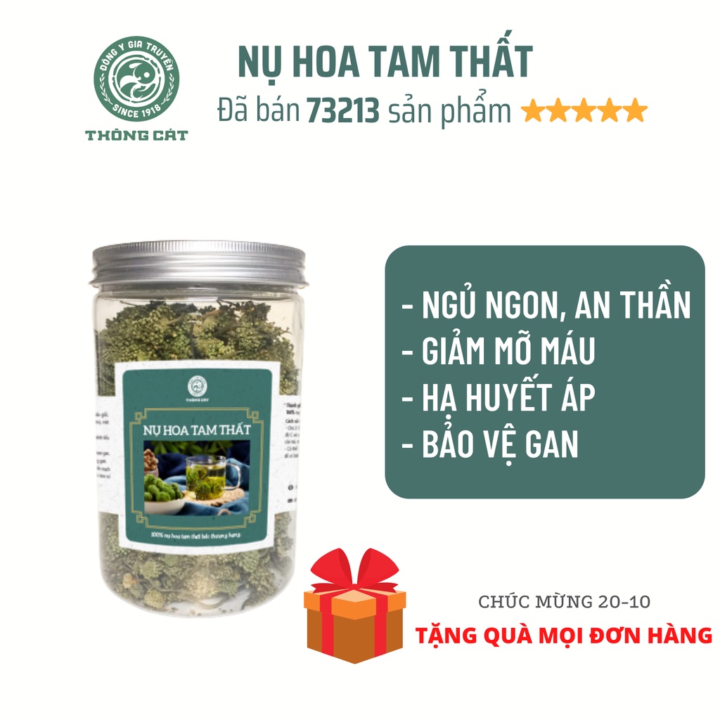 Nụ hoa tam thất Đông y gia truyền Thông Cát (Since 1918) - phương pháp an toàn cho giấc ngủ