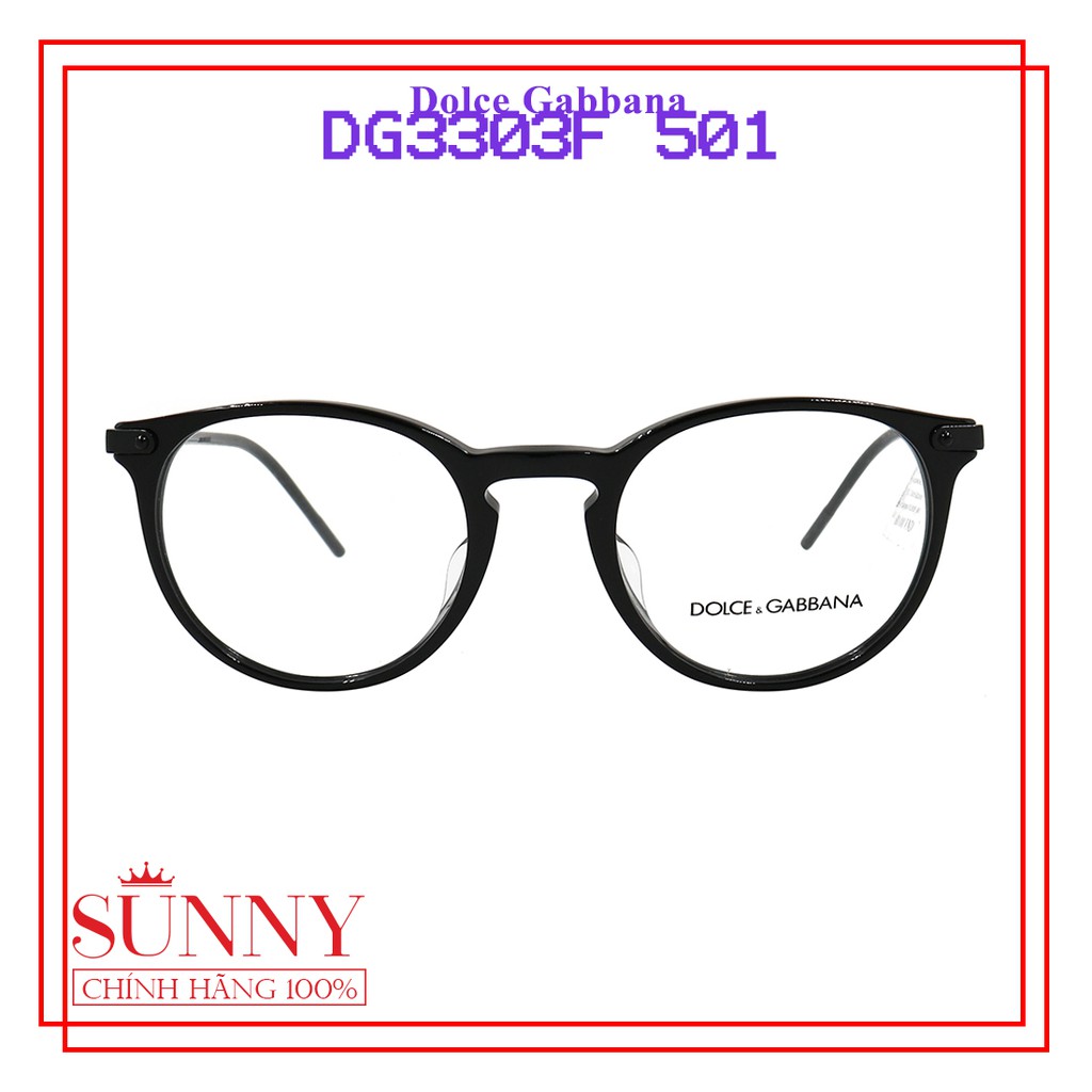 Gọng kính nam nữ chính hãng Dolce &amp; Gabbana DG3303F màu sắc thời trang, thiết kế dễ đeo bảo vệ mắt