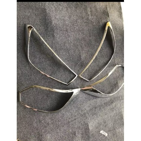 Ốp Viền Đèn Pha Hậu Xe Kia Soluto 2019 2020 2021 Mạ Crom Cao Cấp