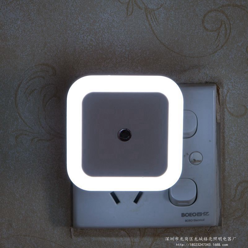 [Tổng Kho Sỉ] Đèn Ngủ Cảm Ứng Ánh Sáng Kiểu VUÔNG, Tự Động Bật Vào Buổi Tối - Bảo Hành 1 Tháng