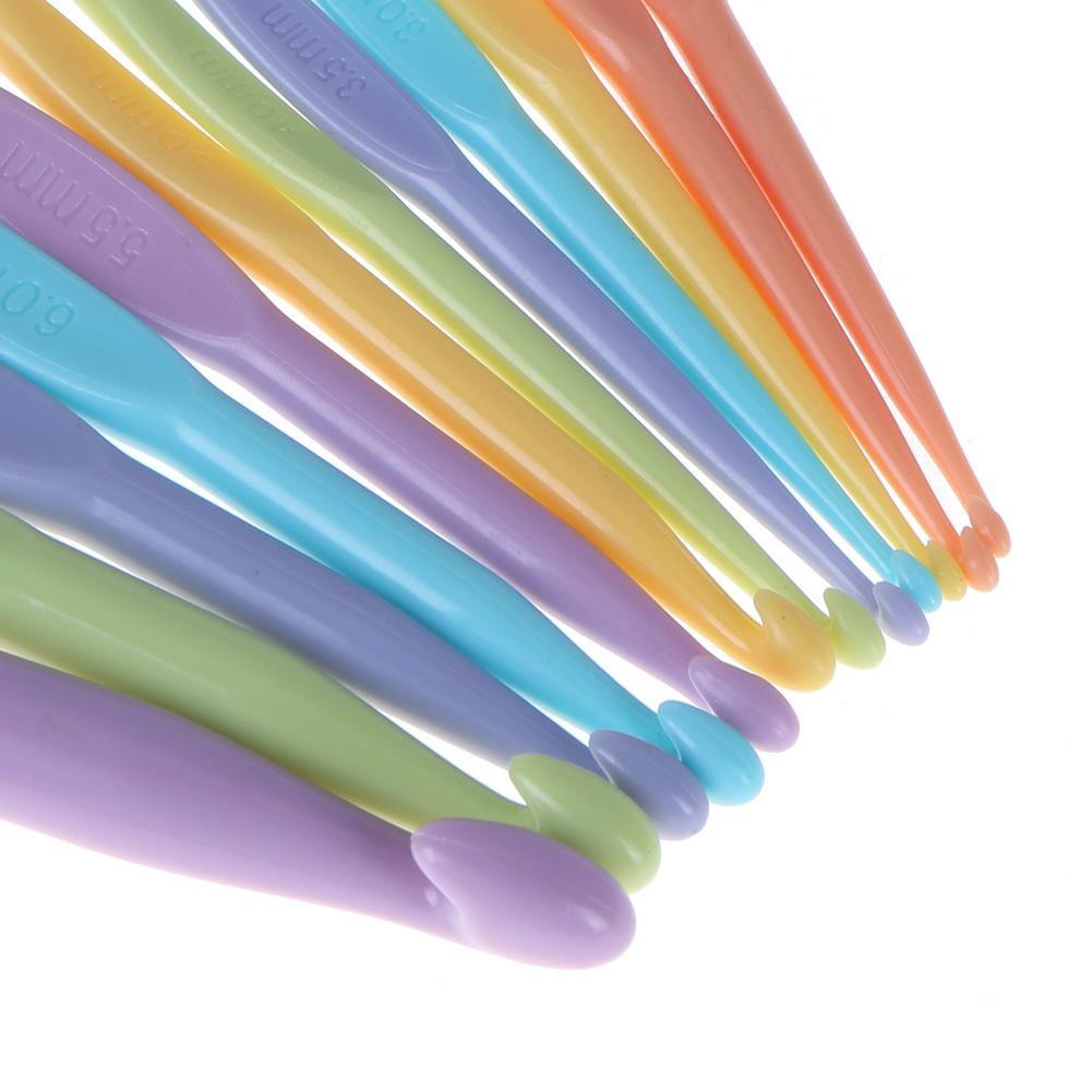 Bộ 12 kim móc len dệt kim bằng nhựa kích thước 2-10mm Armani Anysell88