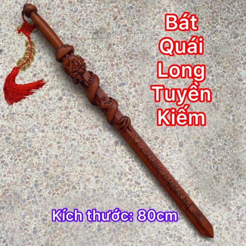 Thất Tinh Long Tuyền Kiếm gô đào dài 80cm