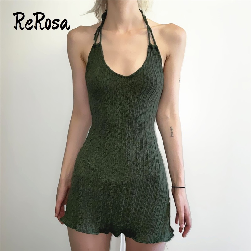 Đầm Cổ Yếm Nhún Bèo Thiết Kế Xếp Ly Thời Trang Trẻ Trung Cho Nữ