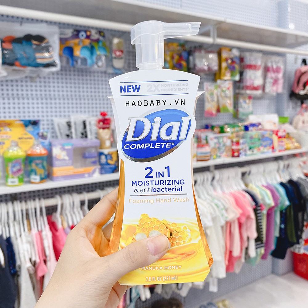 Nước Rửa Tay Diệt Khuẩn Dial Hàng Mỹ 221ml