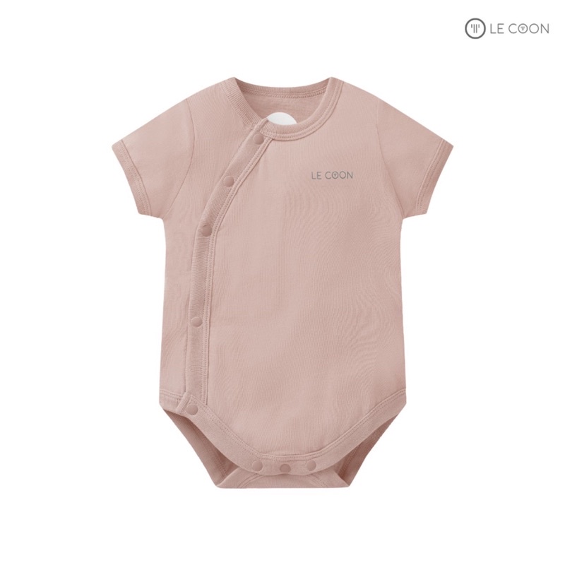 Le coon - Bộ bodysuit cúc bấm vạt chéo cộc tay LC0877