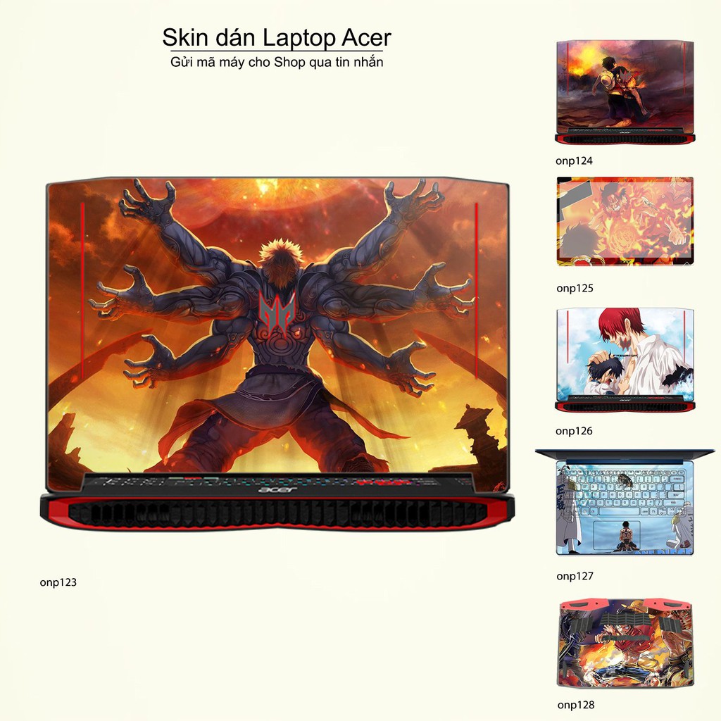 Skin dán Laptop Acer in hình One Piece _nhiều mẫu 14 (inbox mã máy cho Shop)