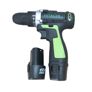 Máy khoan pin Hitachi 12V - Khoan 2 cấp tốc độ, kèm 2 pin