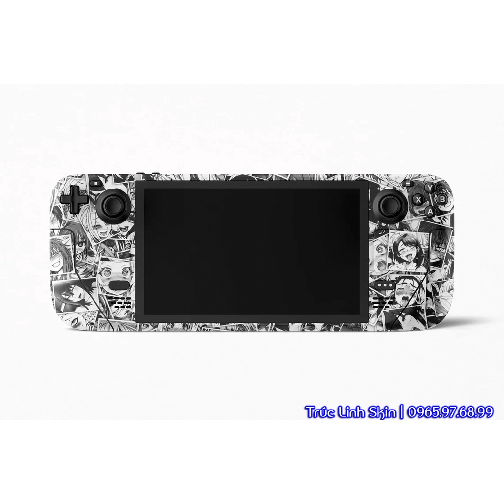 Skin decal dán Steam Deck mẫu Black and White Anime Skin