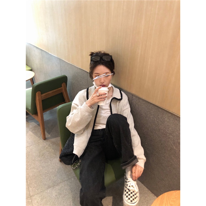 Áo Khoác Cardigan Ngắn Có Dây Kéo Thời Trang Mùa Thu Mới Cho Nữ