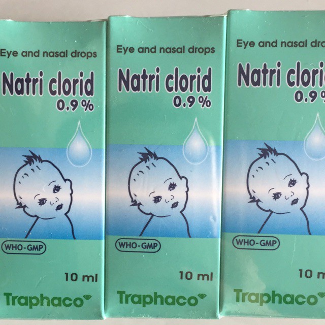 (Chính hãng )Nước Muối Sinh Lý Muối Natri Clocid 0,9% của Traphaco 10 Lọ