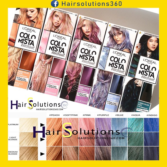 Thuốc nhuộm tóc Loreal Colorista màu Blue hair xanh dương khói - Hairsolutions360