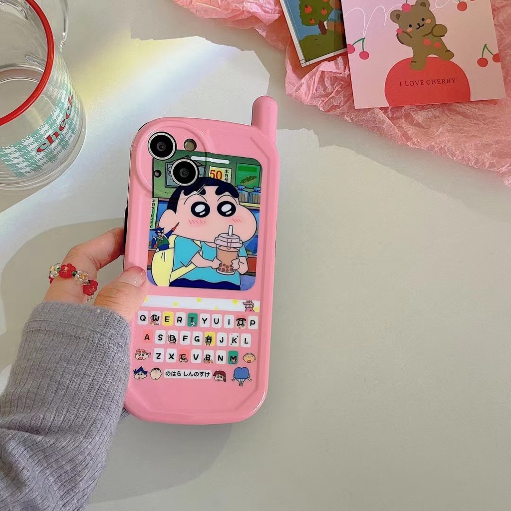 Ốp Điện Thoại tpu Mềm Hình Cậu Bé Bút Chì Uống Trà Sữa Cho Iphone 12 pro max 11 pro max xs max xr x 13promax
