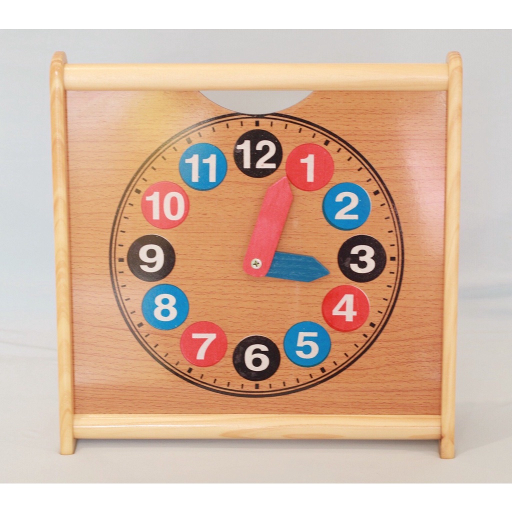 Đồng hồ 2 mặt học tính thông minh Winwintoys Phát triển tư duy toán học Nhận biết thời gian màu sắc cơ bản