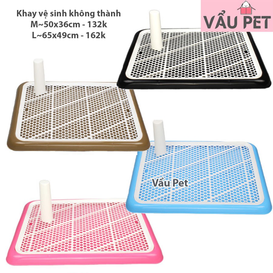 Khay vệ sinh không thành size [M: 50*36cm] cho chó mèo thú cưng