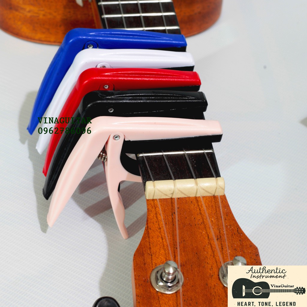 Capo Ukulele Bền Đẹp ( Tặng Pick Gảy ) Đầy Đủ Màu Sắc - NMH Music Phân Phối Chính Hãng