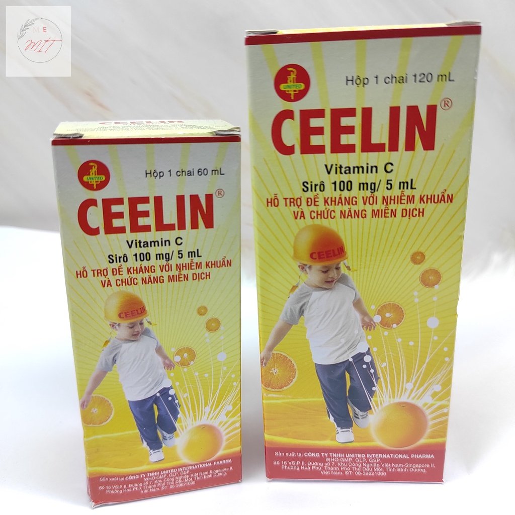 Ceelin Siro Vitamin C Tăng Sức Đề Kháng Với Nhiễm Khuẩn